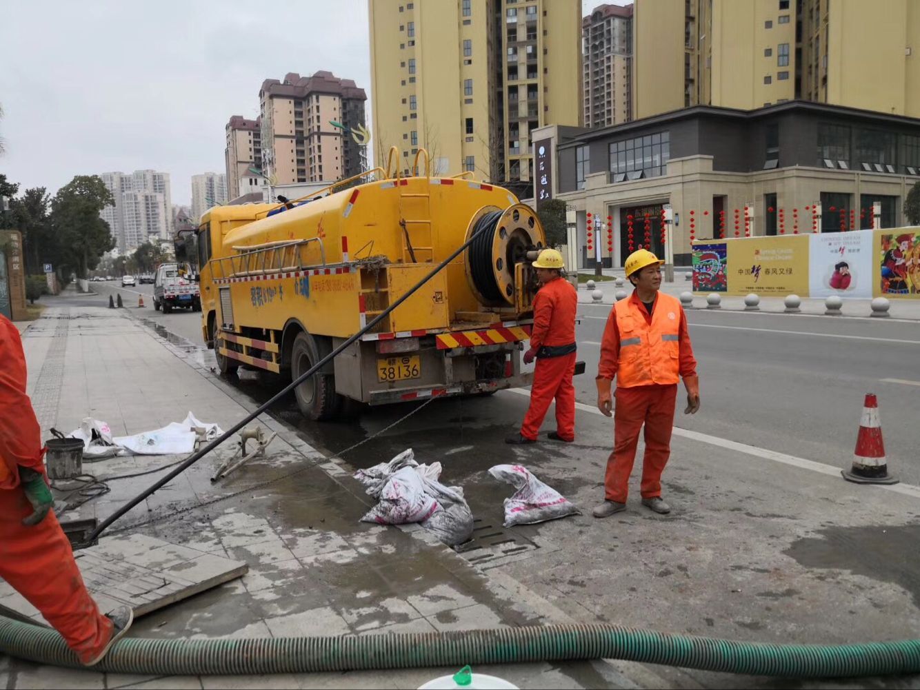 尉氏排污管道清淤-管道清洗